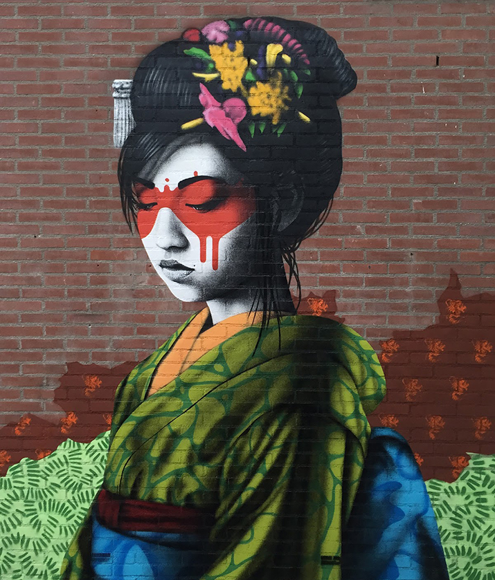 “Oralali”, a new mural by Fin DAC in Breda, Netherlands - Source: Street Art News