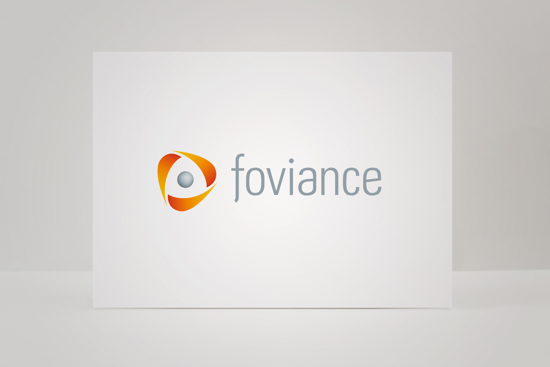 The Foviance brand is the result of a merger between two companies. The icon is a representation of their new three tiered offering.