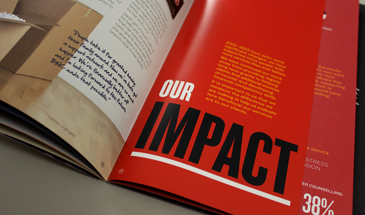 Creating impact through colour and typography