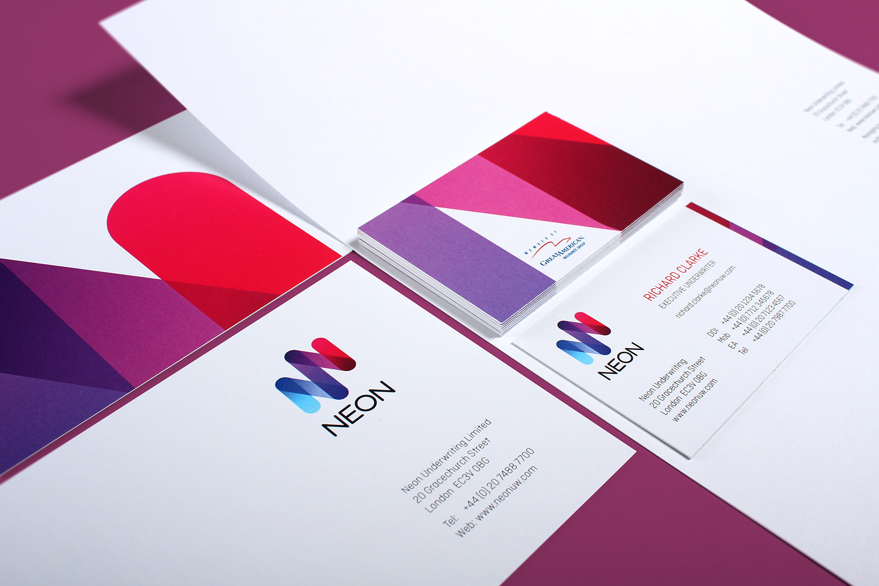 The print and stationery look and feel is simple, bright and bold. We utilised a contemporary rounded germanic font to add to the overall feel.