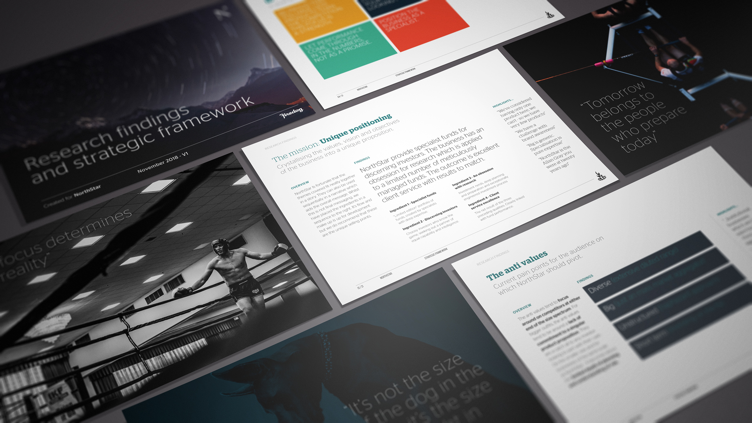 The results of our research efforts were distilled into a thirty page strategic framework that encompassed all the positioning and messaging requirements.