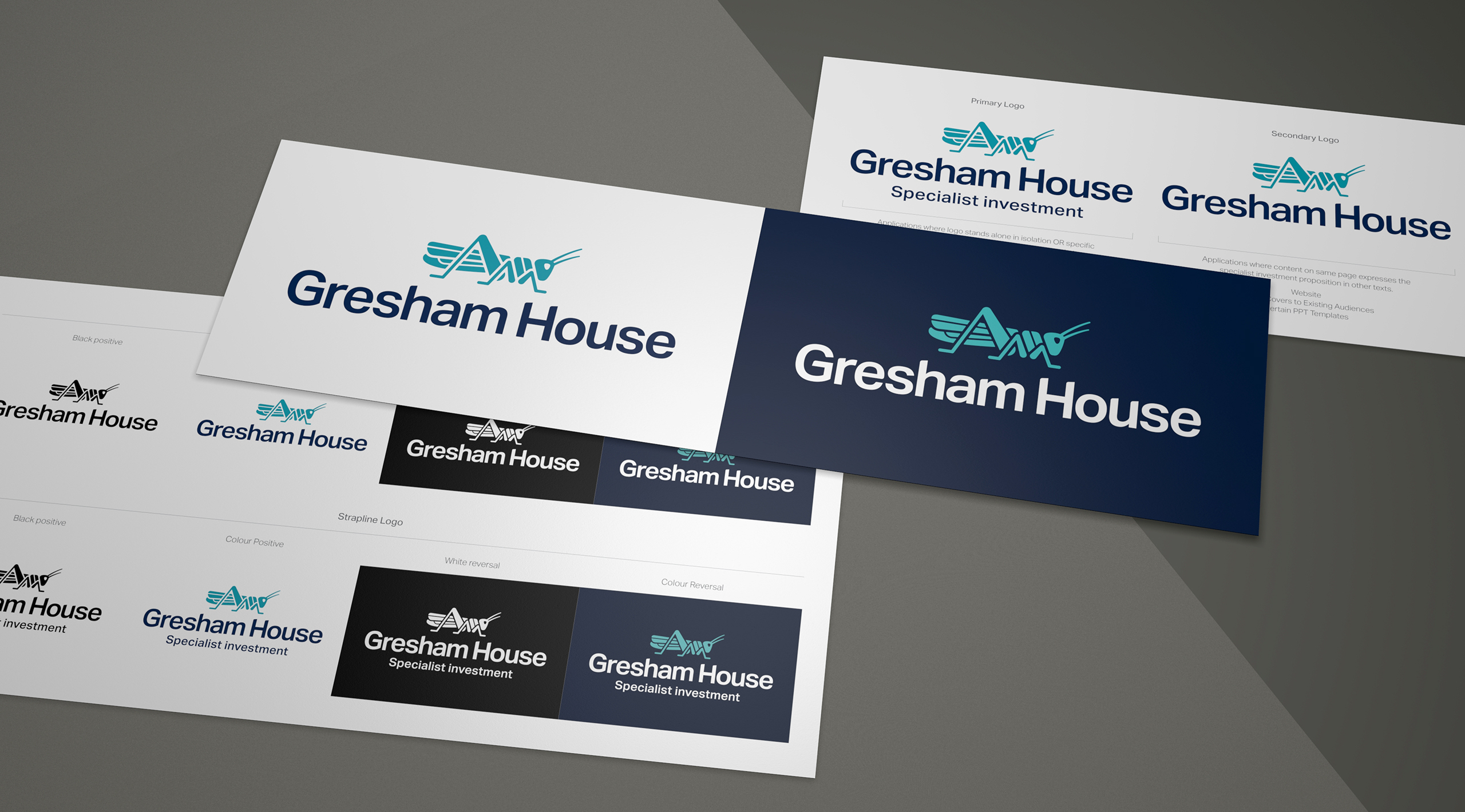 We created brand lock ups and variations for colour process.