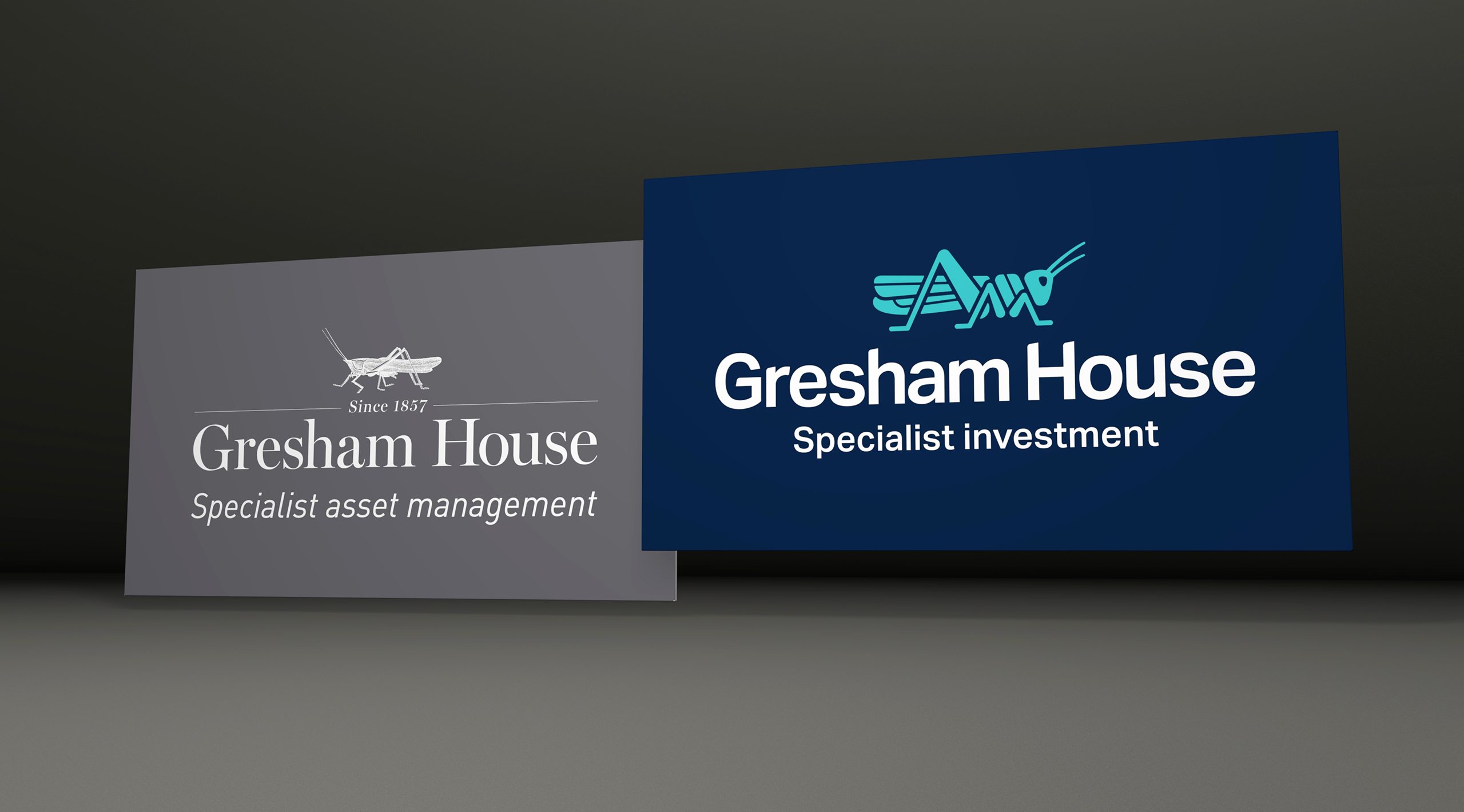 The much-improved new logo alongside the incumbent branding.