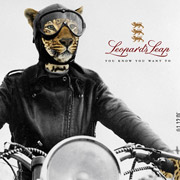Leopard on motorbike
